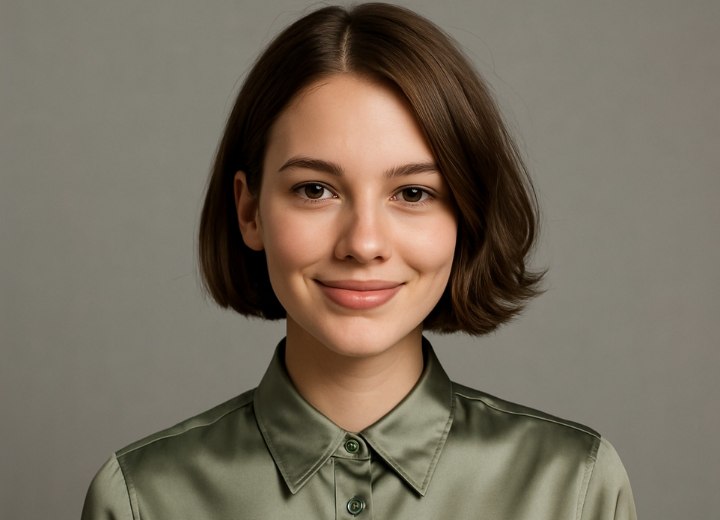 Fille avec des cheveux différents, côté gauche et droit de la tête
