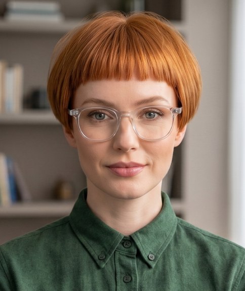 Coupe courte avec une silhouette arrondie
