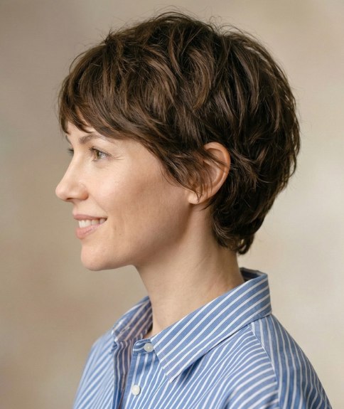 Coiffure courte gar&ccedil;onne pour femmes