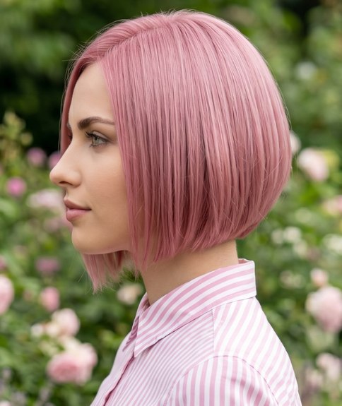 Carr&eacute; court avec une couleur rose uniforme