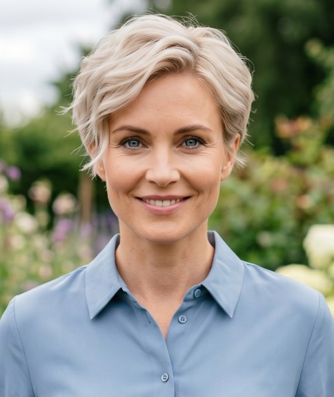 Coiffure courte et moderne pour le printemps