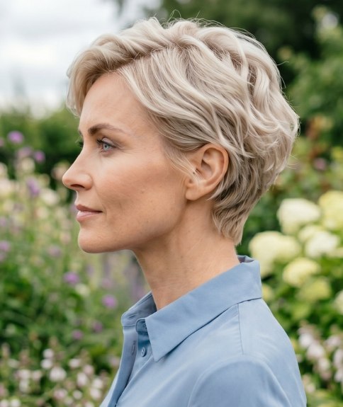Coupe gar&ccedil;onne blonde