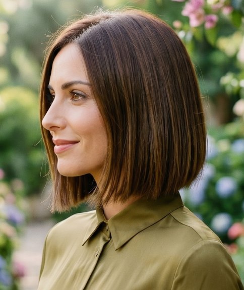 Bob lisse et soyeux pour le printemps