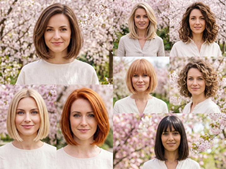 Coiffures &agrave; faible risque pour le printemps