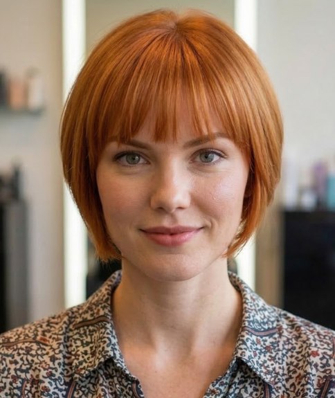 Coupe en carr&eacute; avec une nuque tondue