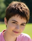 Coupe pixie avec dégradé