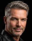 Coupe pour hommes aux cheveux gris