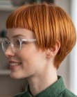 Coupe courte avec une silhouette arrondie