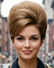 Chignon ruche années 1960