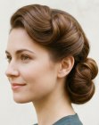 Chignon des années 1940
