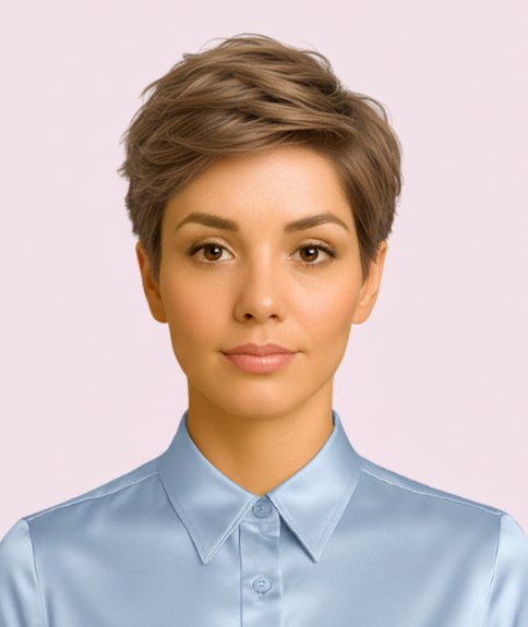 Coupe garçonne moderne texturée avec du mouvement