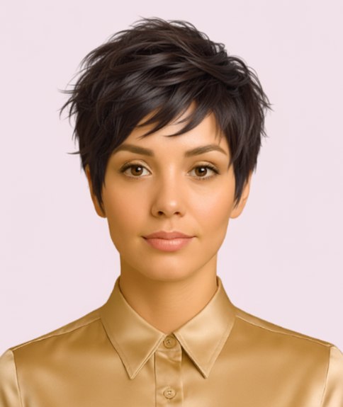 Pixie texturé et ébouriffé