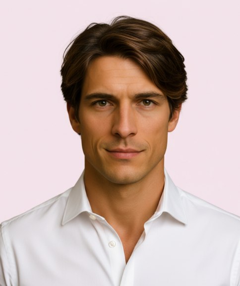 Coupe masculine moderne avec côtés courts et dessus plus long