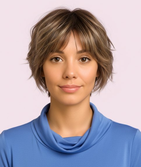 Coupe courte - Shag court dégradé pour plus de volume