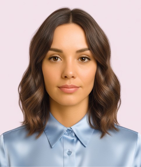 Coiffure mi-longue avec dégradés de longueurs variées