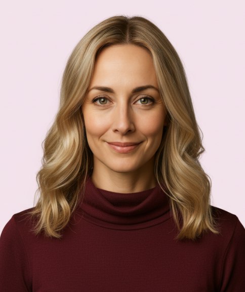 Longue coiffure avec des vagues pleines de caractère