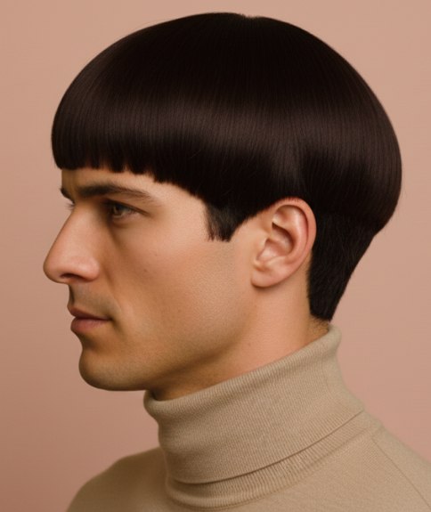 Coupe bol masculine &ndash; Vue de c&ocirc;t&eacute;