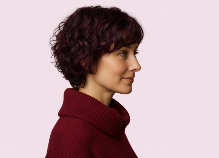 Cheveux aux tons chocolat