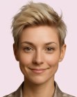 Coiffure courte féminine