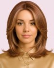 Coiffure mi-longue avec dégradé