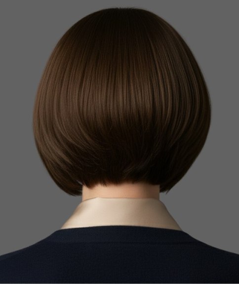 Carr&eacute; plus court &agrave; l&rsquo;arri&egrave;re &ndash; Vue de dos