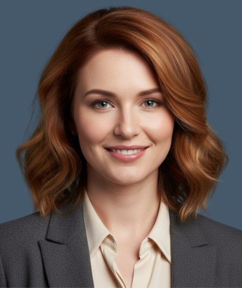 Carr&eacute; aux &eacute;paules avec ondulations