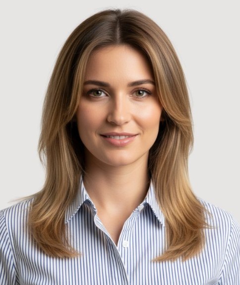 Coiffure longue avec pointes douces et ondulations légères