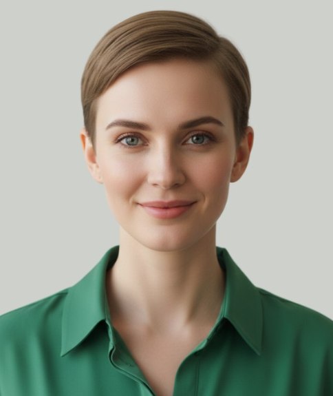 Coupe &agrave; la gar&ccedil;onne classique et f&eacute;minine avec frange balay&eacute;e sur le c&ocirc;t&eacute;